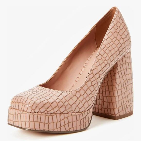 Katy Perry “The Uplift” Croc-Embossed Platform Block Heel Pumps  / Size 6 - Picture 8 of 8